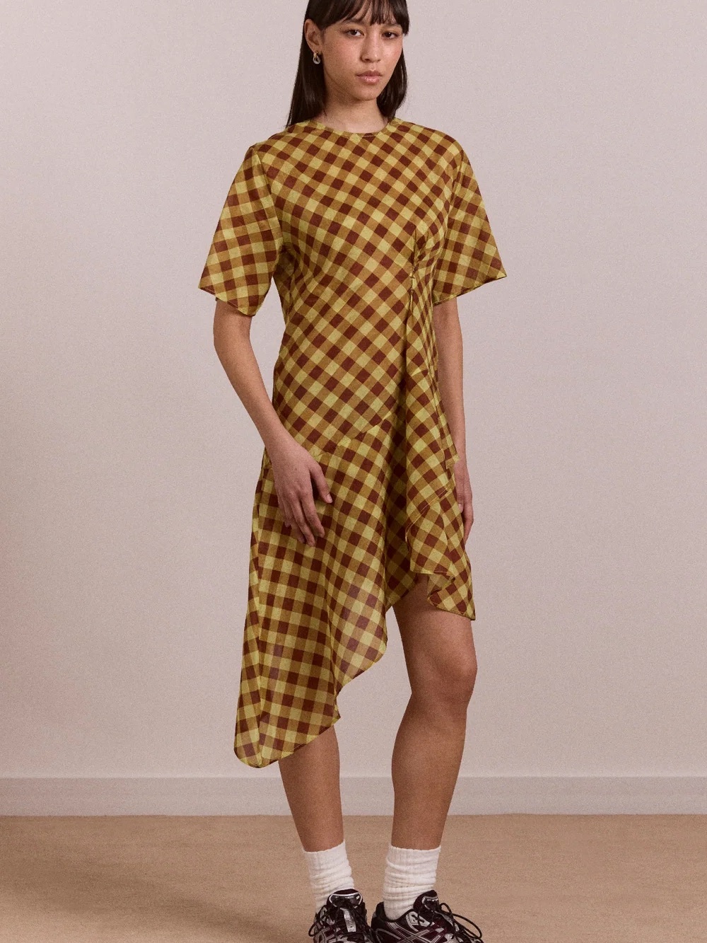 Harmony Sheer Midi Dress - Choc Avo Gingham
Damson Madder